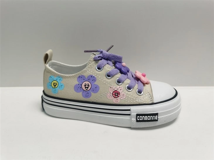 Girls Flower Print Sneaker